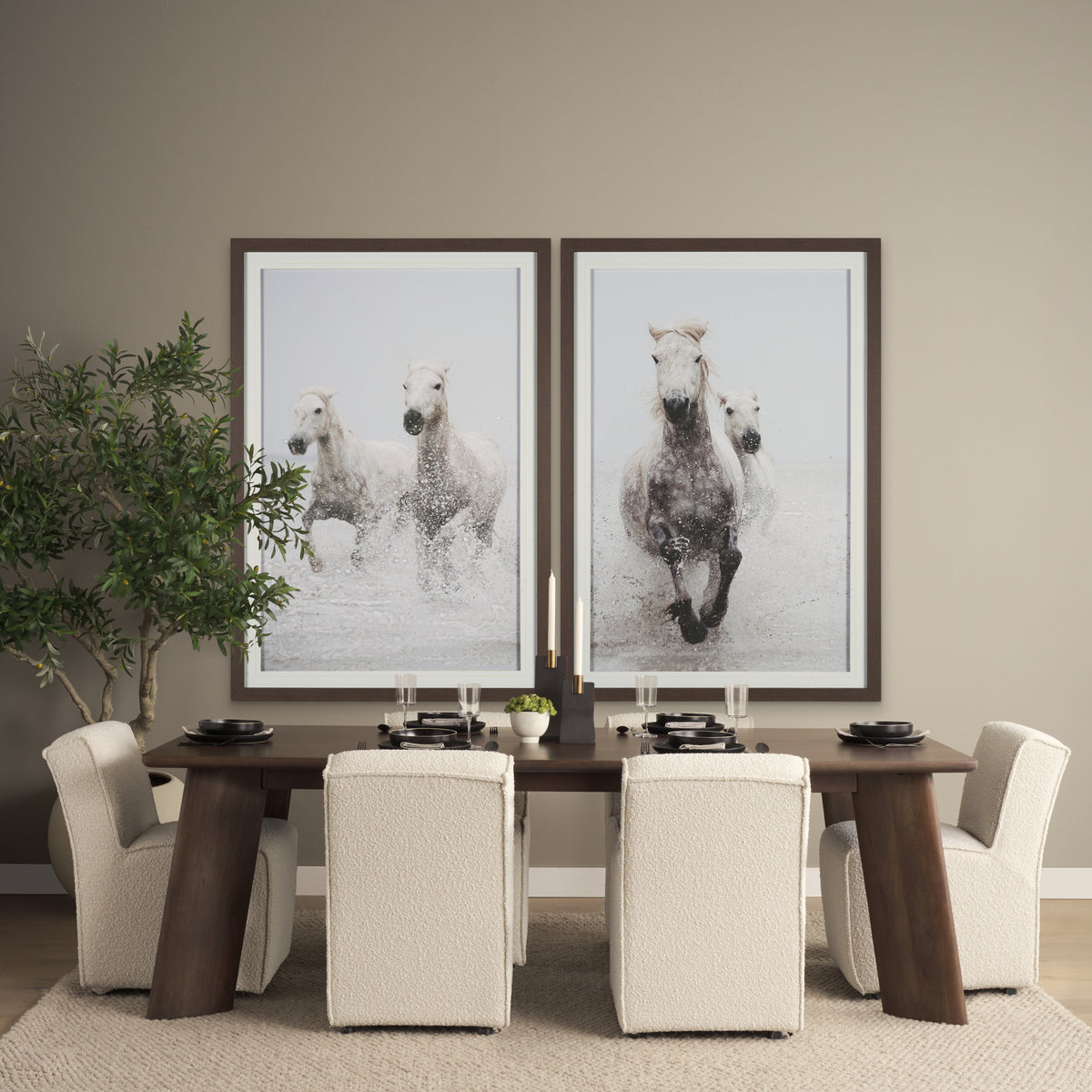Mercana Jonan 94"L x 42"W Rectangular Dining Table | Dark Brown Wood | Seats 8