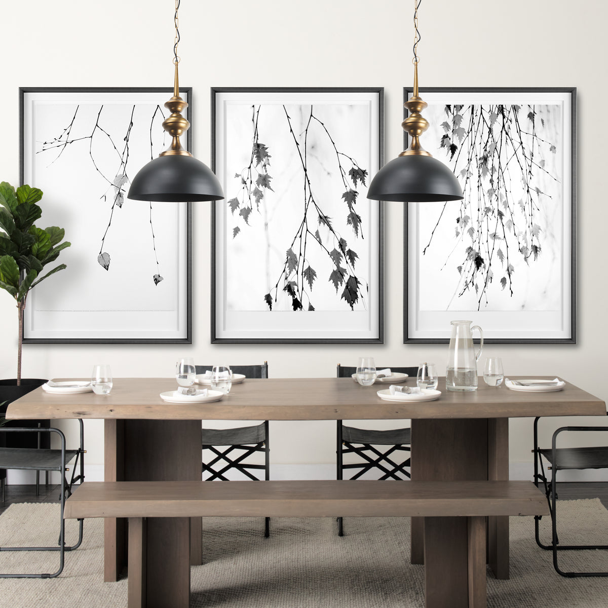 Mercana Willson 17.0L x 17.0W x 29.0H Black Iron W/Antique Brass Dome Pendant Light