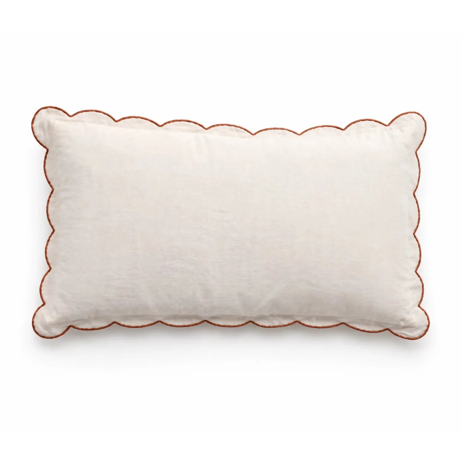 Pom Pom at Home Kelly Accent Pillow European flax linen pillow with shell button closure