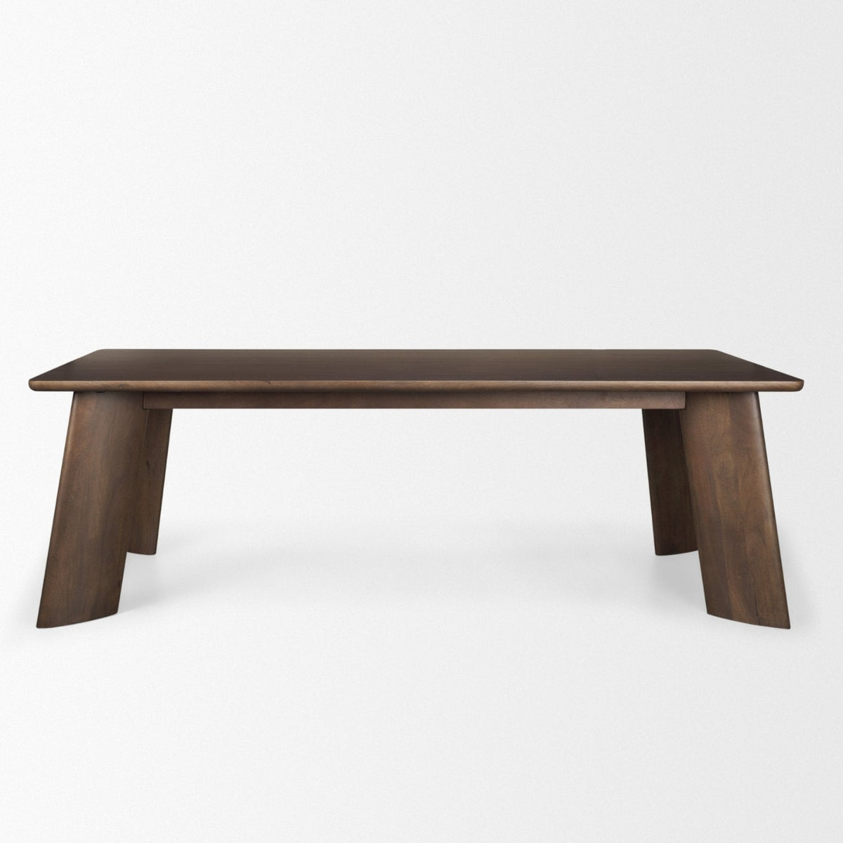 Mercana Jonan 94"L x 42"W Rectangular Dining Table | Dark Brown Wood | Seats 8