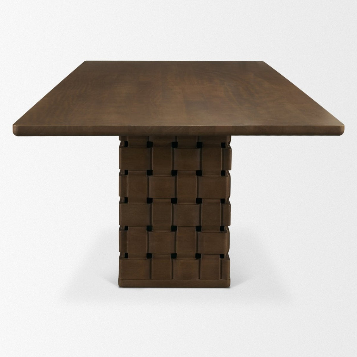 Mercana Trellyn 94"L x 44"W Rectangular Dining Table | Modern | Dark Brown Wood | Seats 8