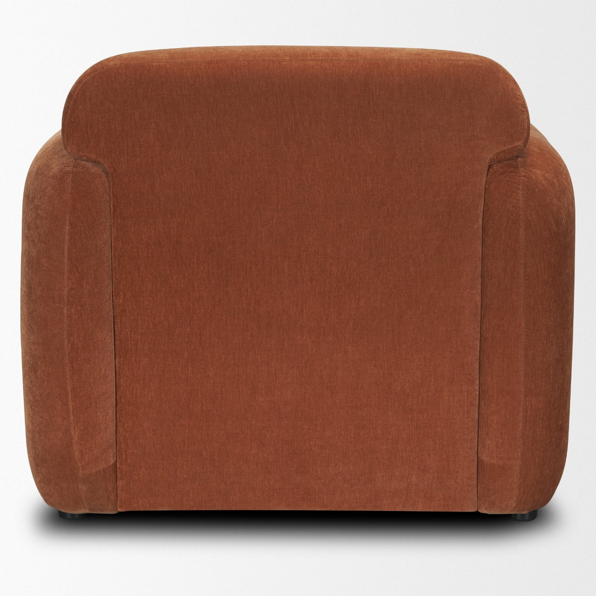 Mercana Saga Stonewashed Rust Chenille Fabric Upholstered Chair