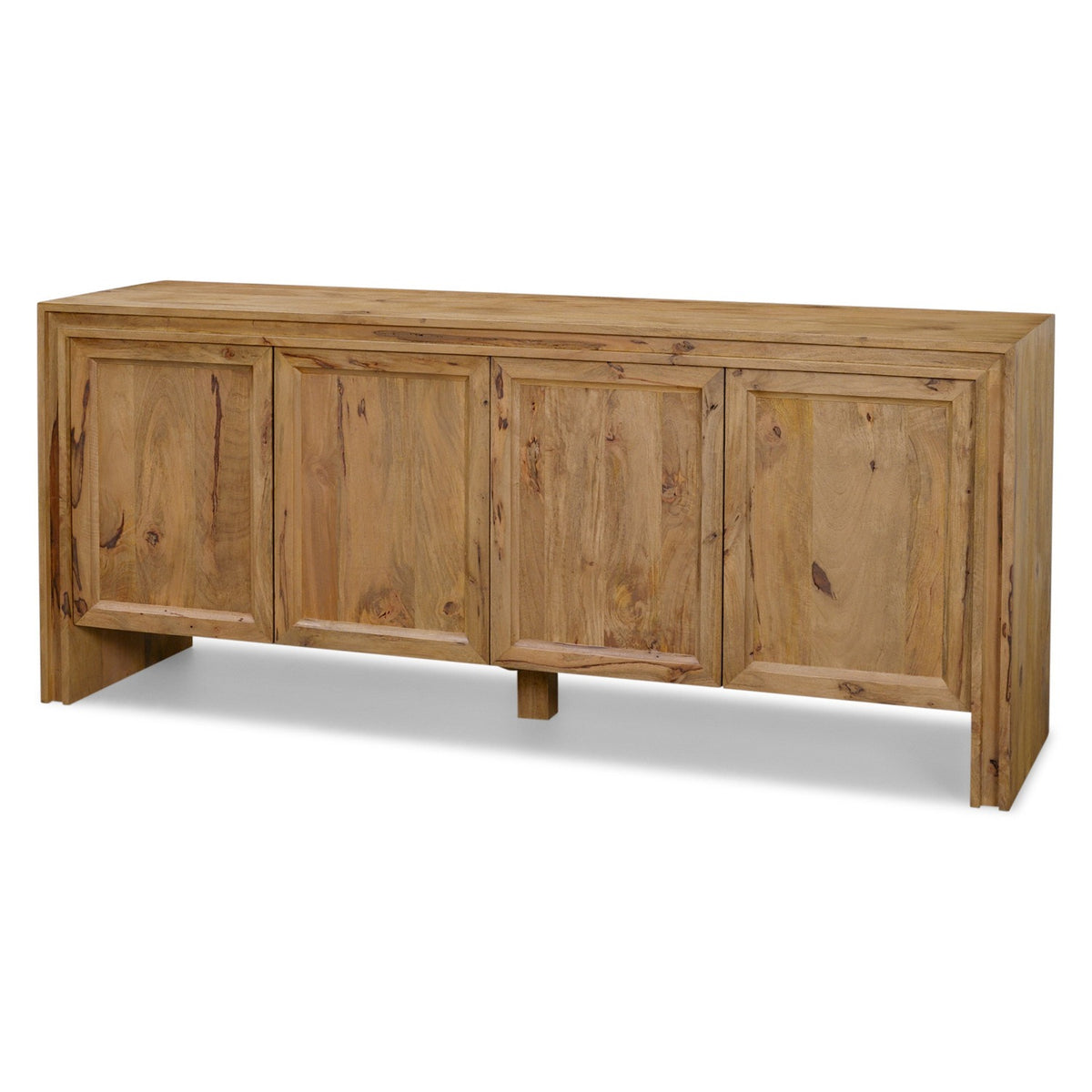 Mercana Notts Brown Wood 4-Door Closed Sideboard, primary product view