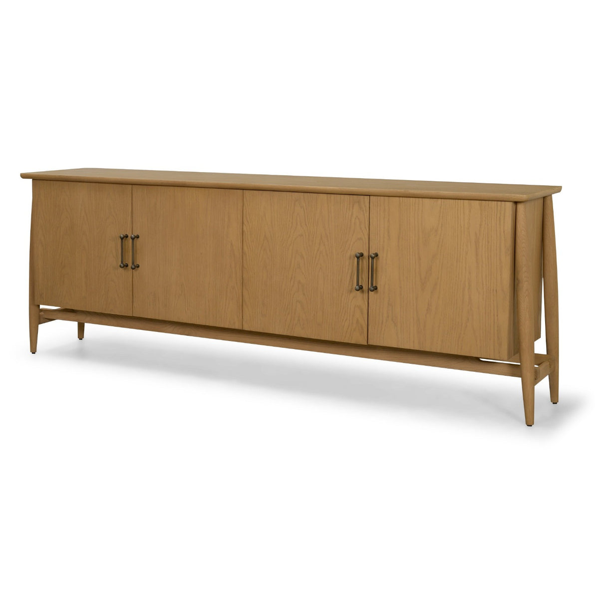 Mercana Hollis Warm Brown Wood 4-Door Closed Sideboard