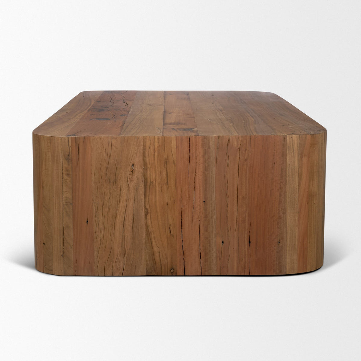 Mercana Dunmore Solid Wood Rectangular Open Shelf Coffee Table