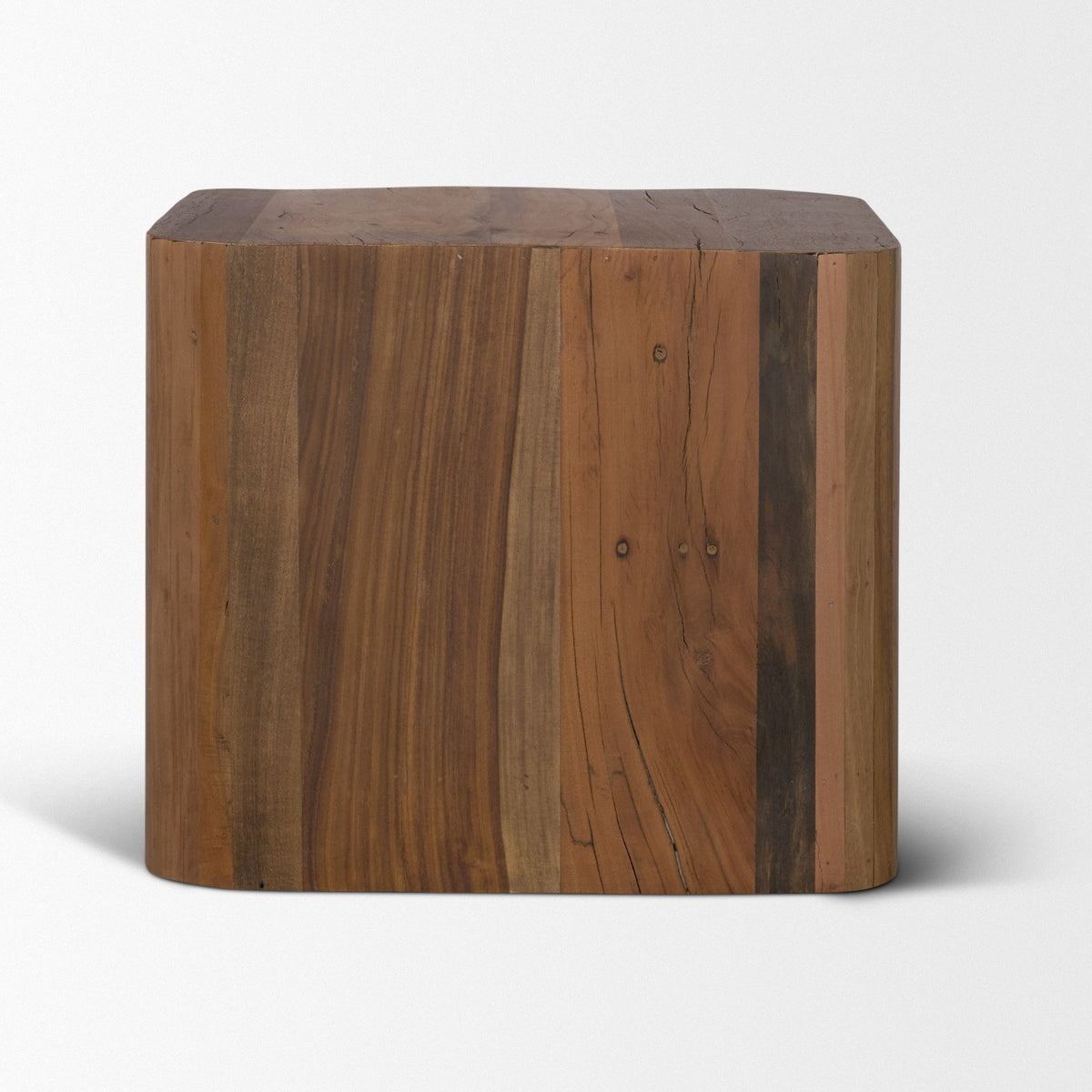 Mercana Dunmore Solid Wood Rectangular Open Shelf Side Table