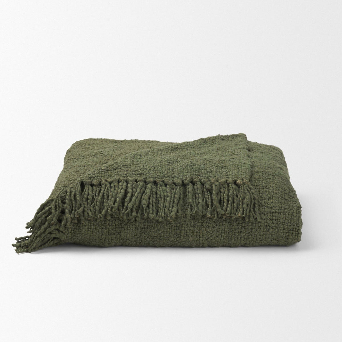 Mercana Kambal Evergreen Woven Cotton Throw Blanket
