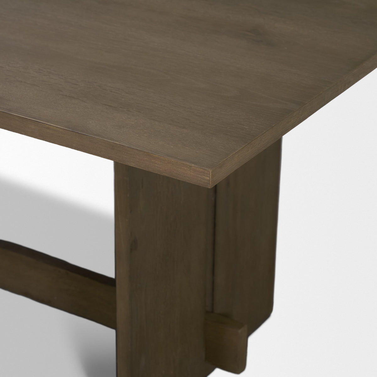 Mercana Aida 84"L x 42"W Rectangular Dining Table | Modern | Mid Brown Wood | Seats 8
