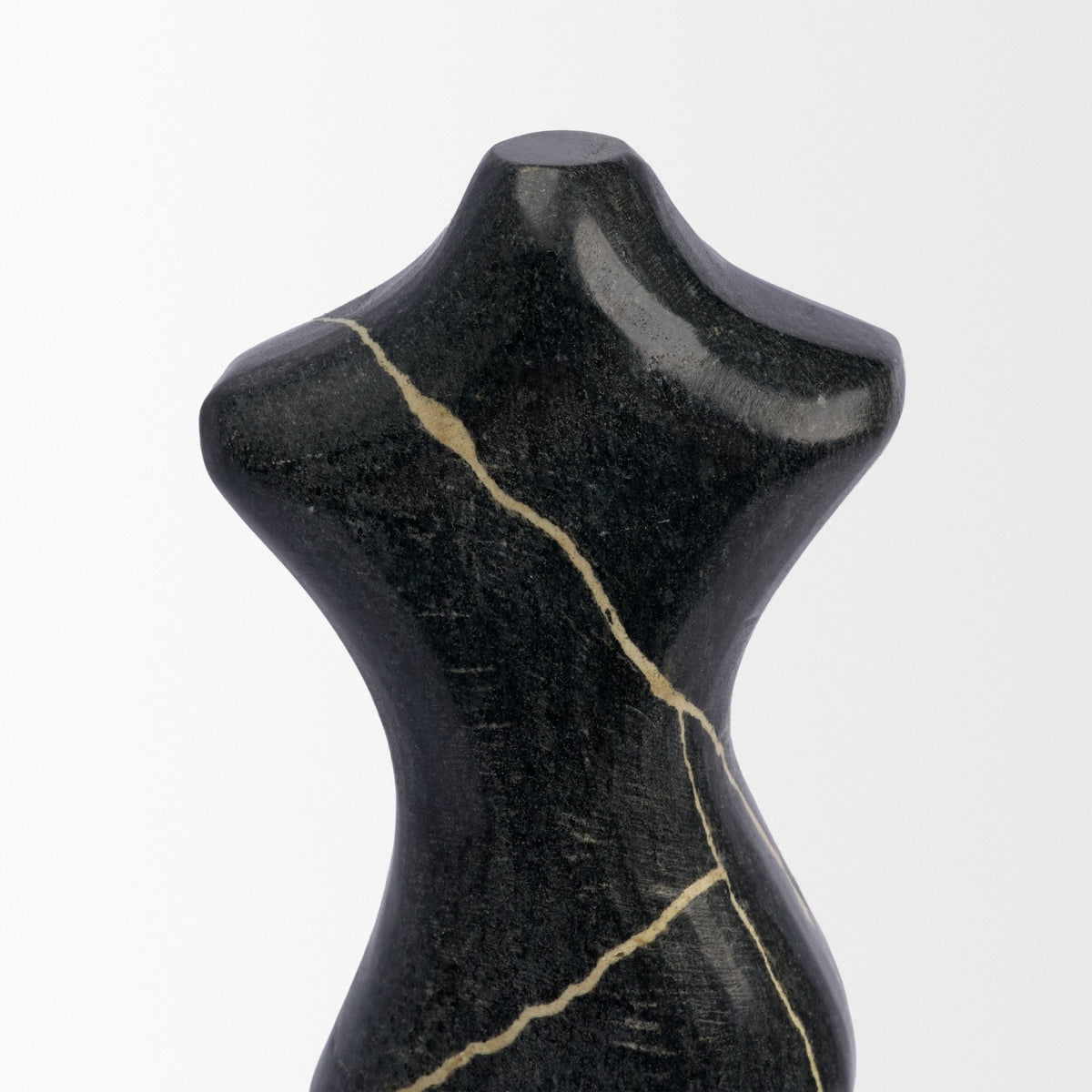 Mercana Contour Black Marble Silhouette Decorative Object