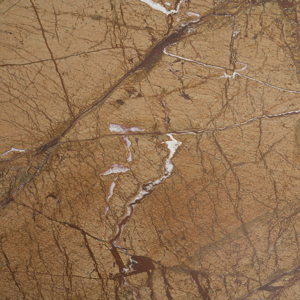 Mercana Matteo Solid Rainforest Rust Marble Square Side Table