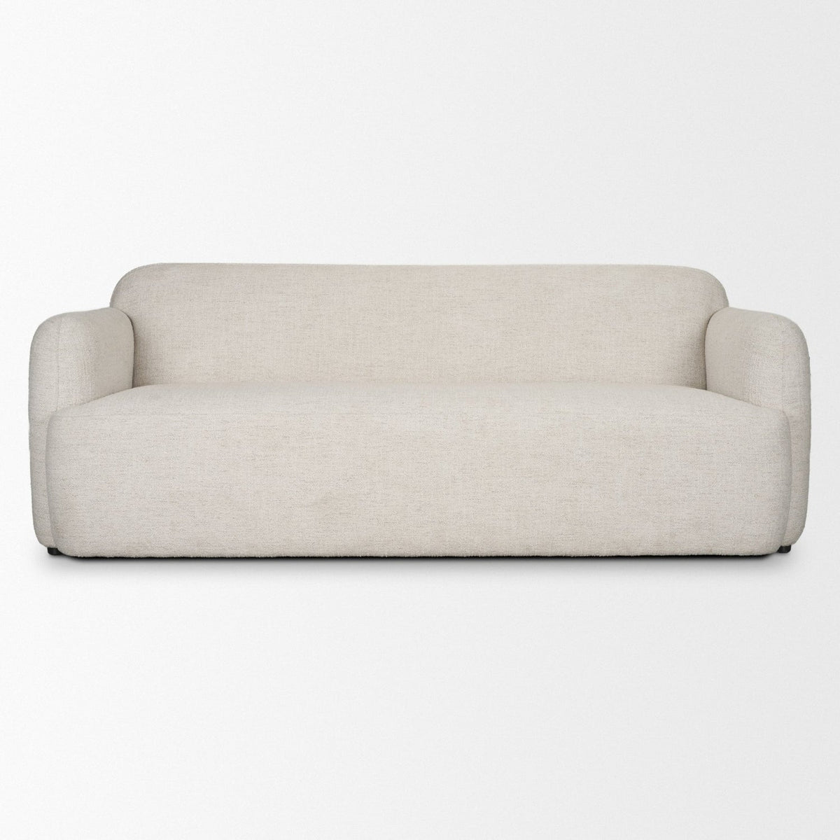 Mercana Saga Cream Fabric 3 Seater Sofa
