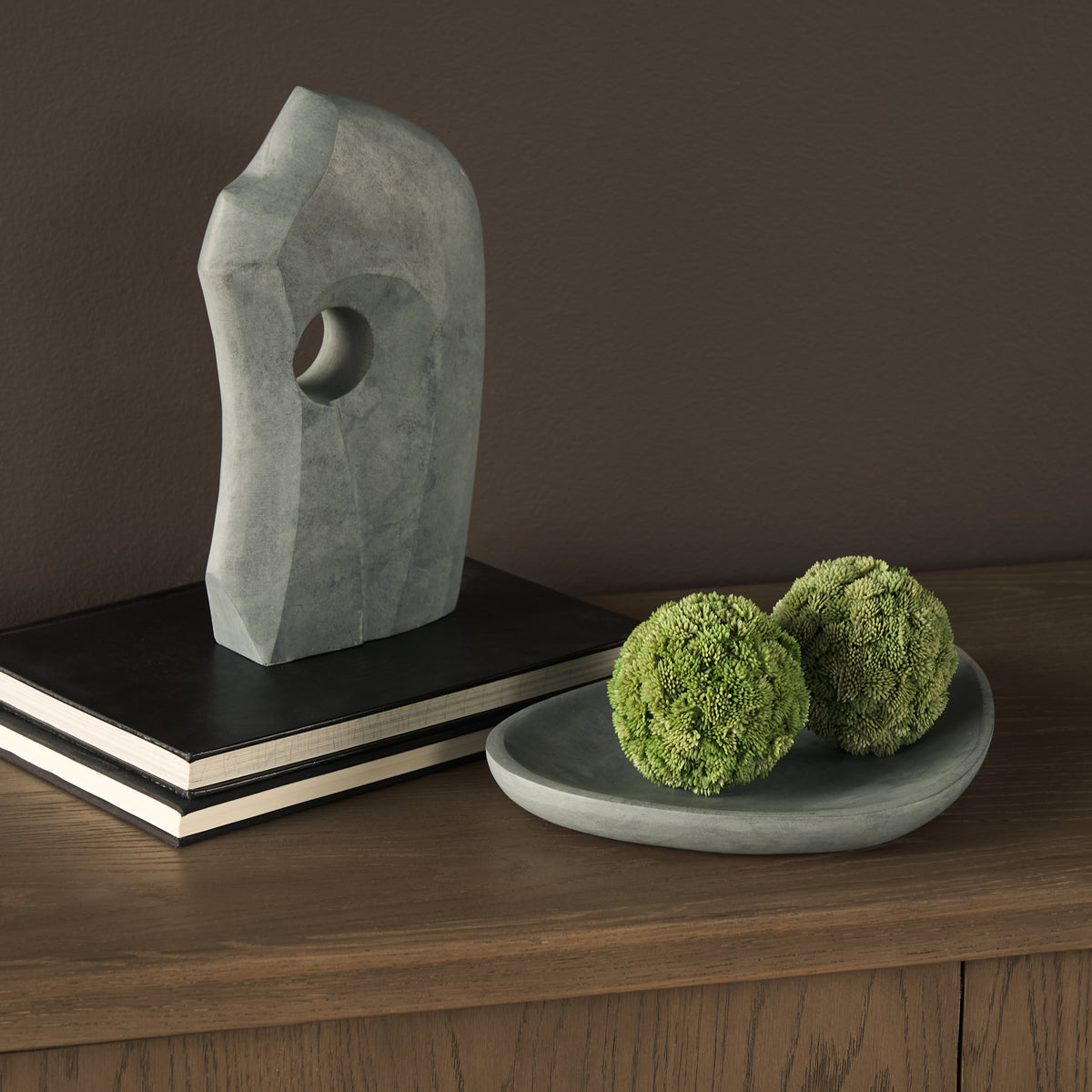 Mercana Carico Sculptural Gray Marble Decorative Object