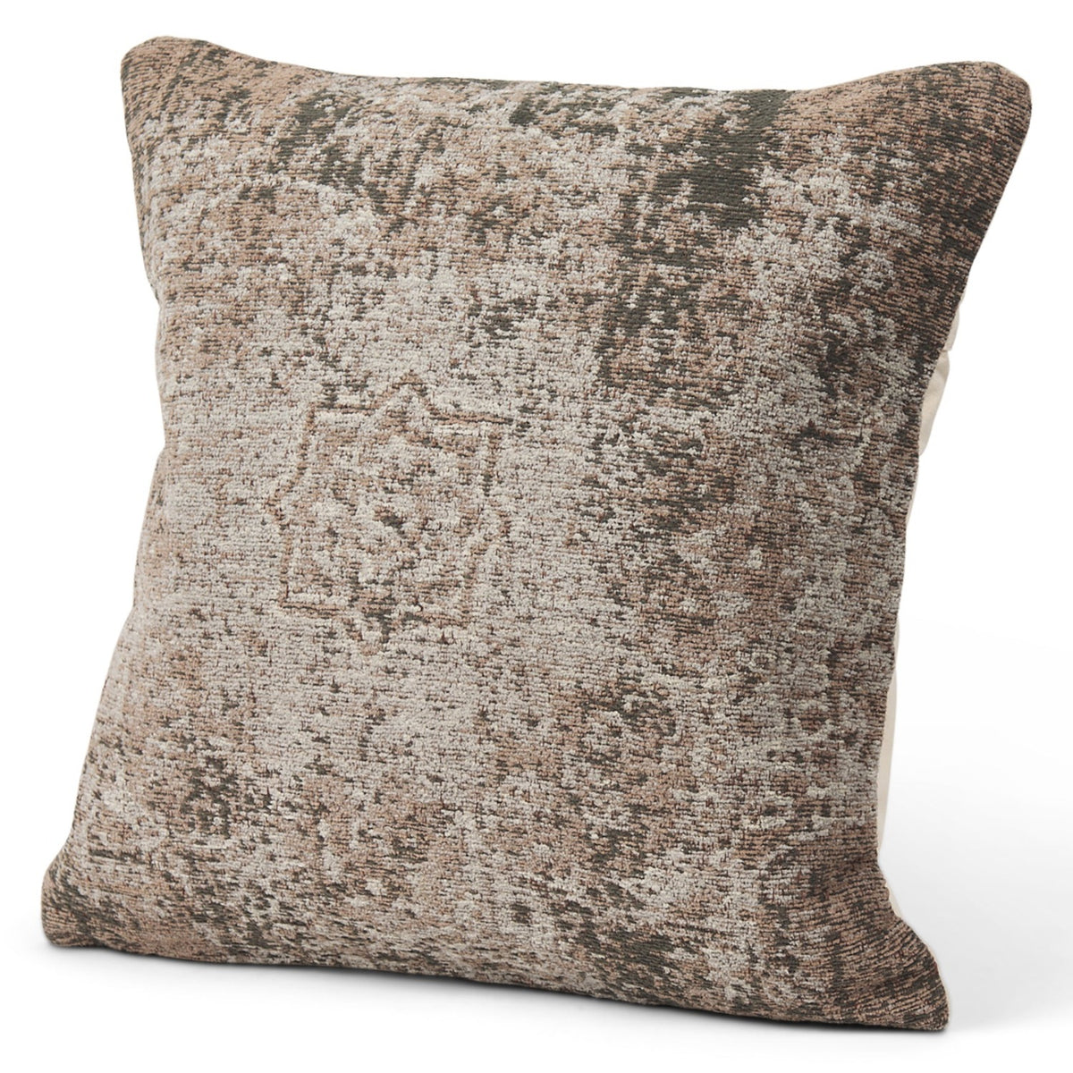 Mercana Khloe Taupe Square Throw Pillow, primary product view