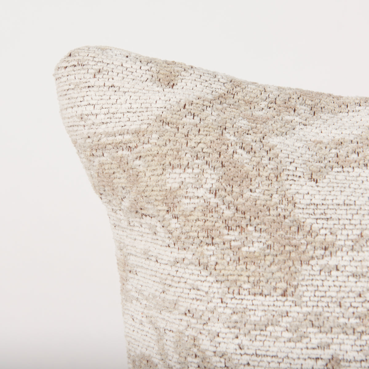 Mercana Khloe Cream Square Pillow Cover w/Down Filler