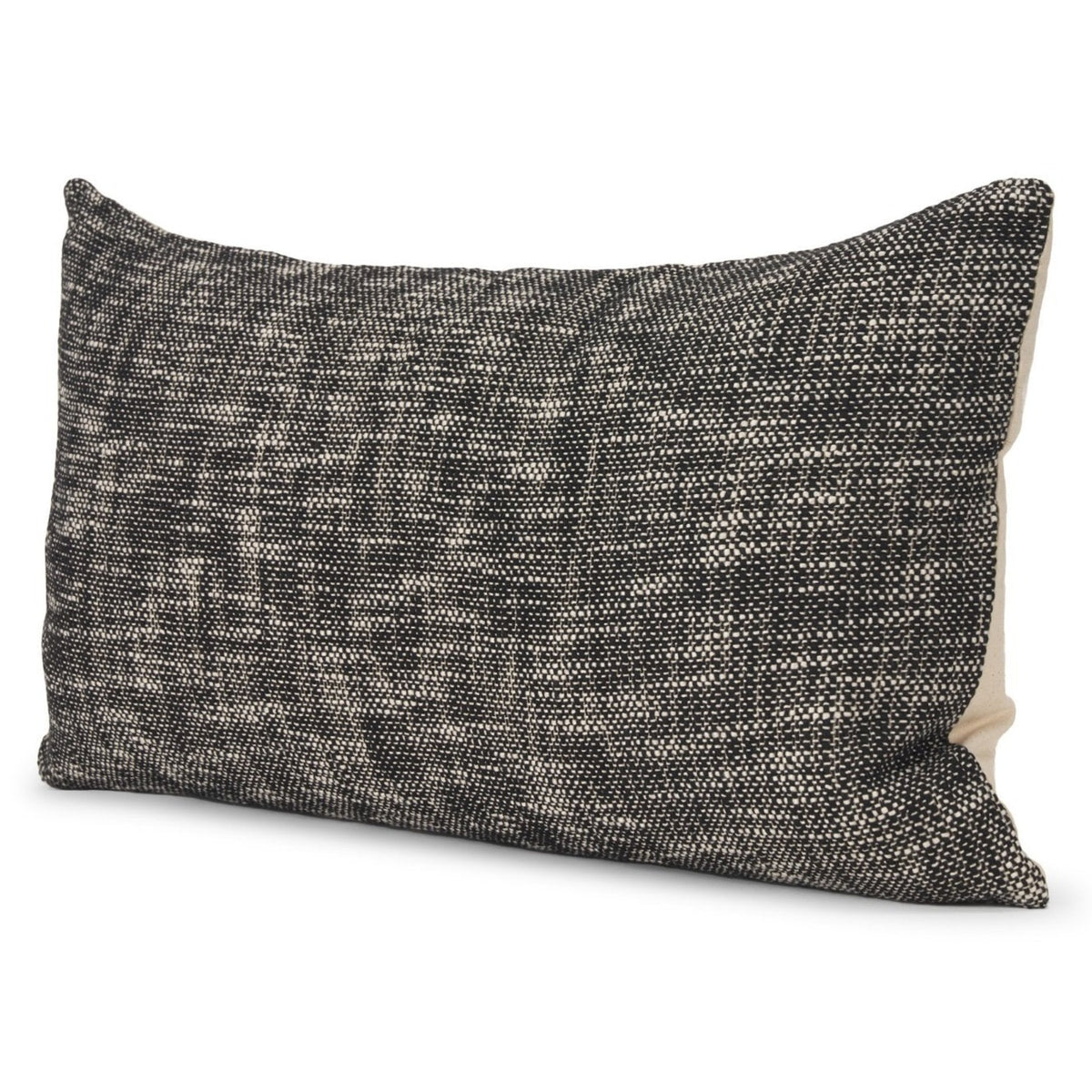 Mercana Jalia Cream/Black Cotton Decorative Lumbar Throw Pillow, primary product view
