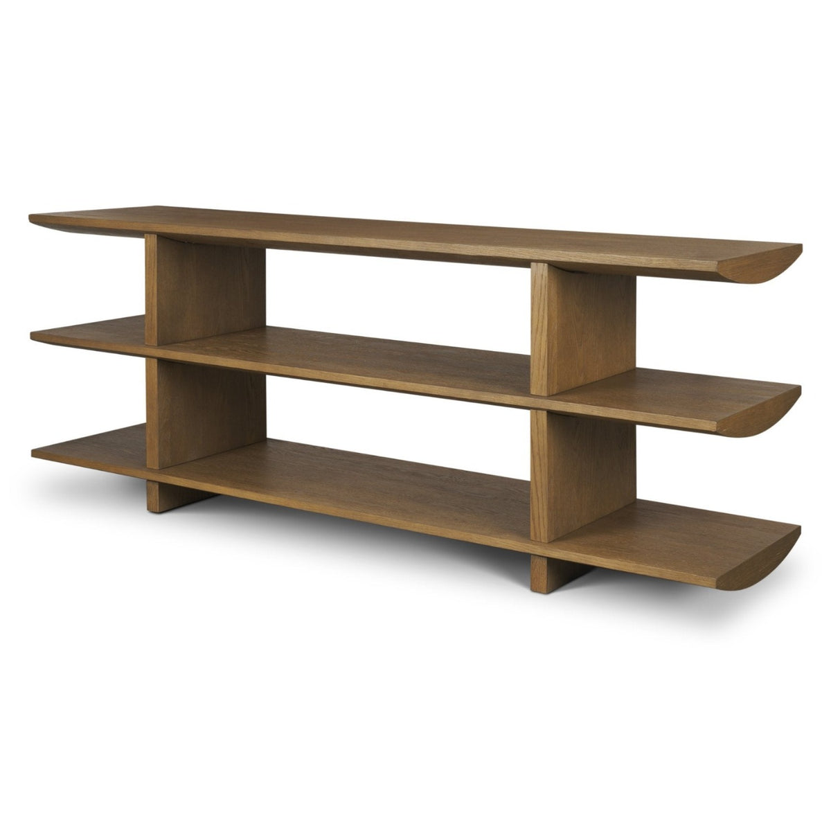 Mercana Boden 74" Wood Console Table w/ Open Shelves