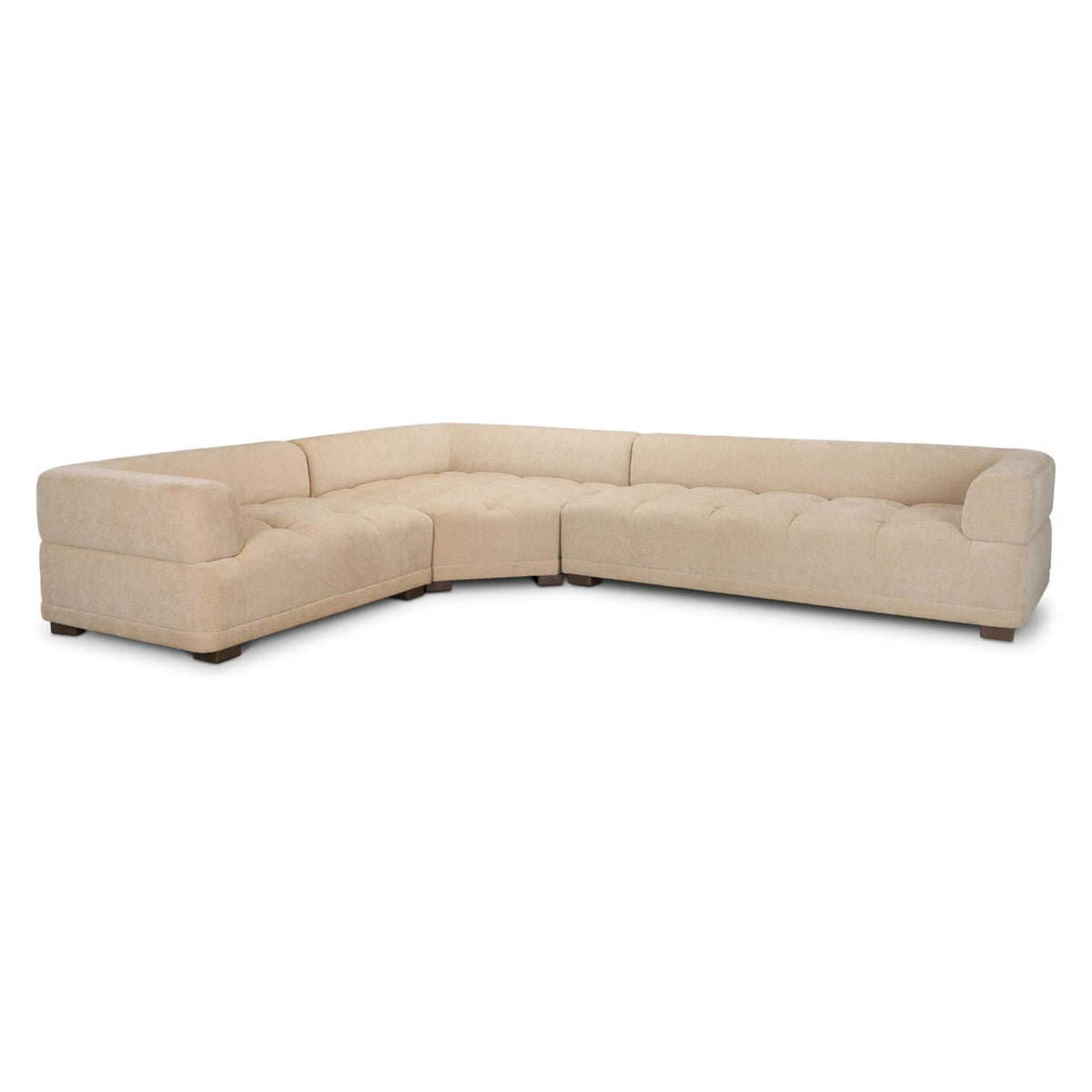Mercana Warner Quilt 3 Piece Sofa Set w/Corner Piece