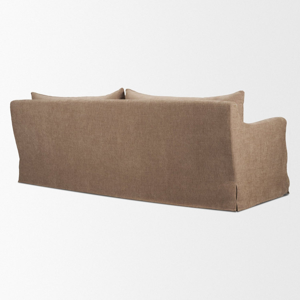 Mercana Ellington Slipcovered Slope Arm Sofa | 3 Seater | Stonewashed Latte Fabric