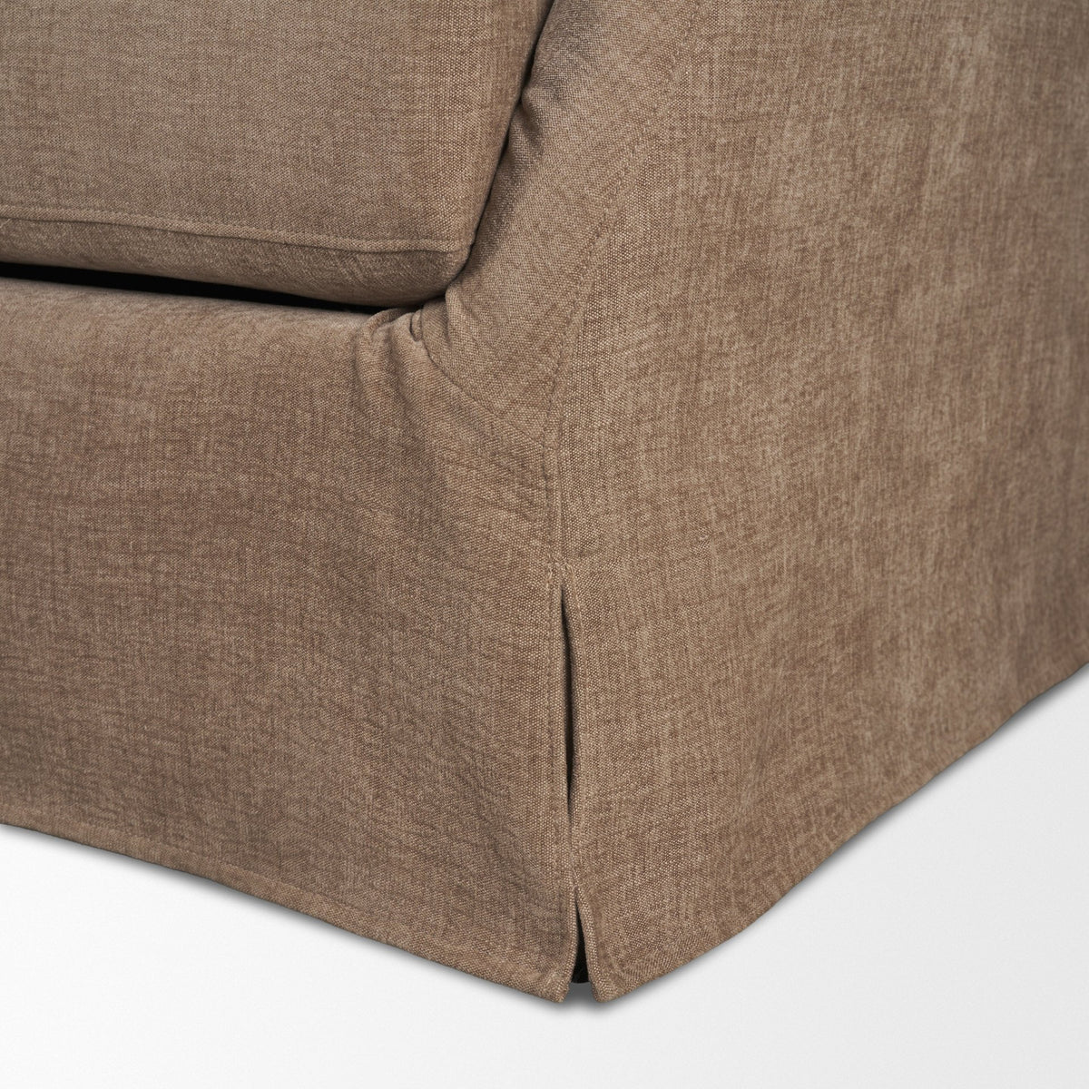 Mercana Ellington Slipcovered Slope Arm Sofa | 3 Seater | Stonewashed Latte Fabric