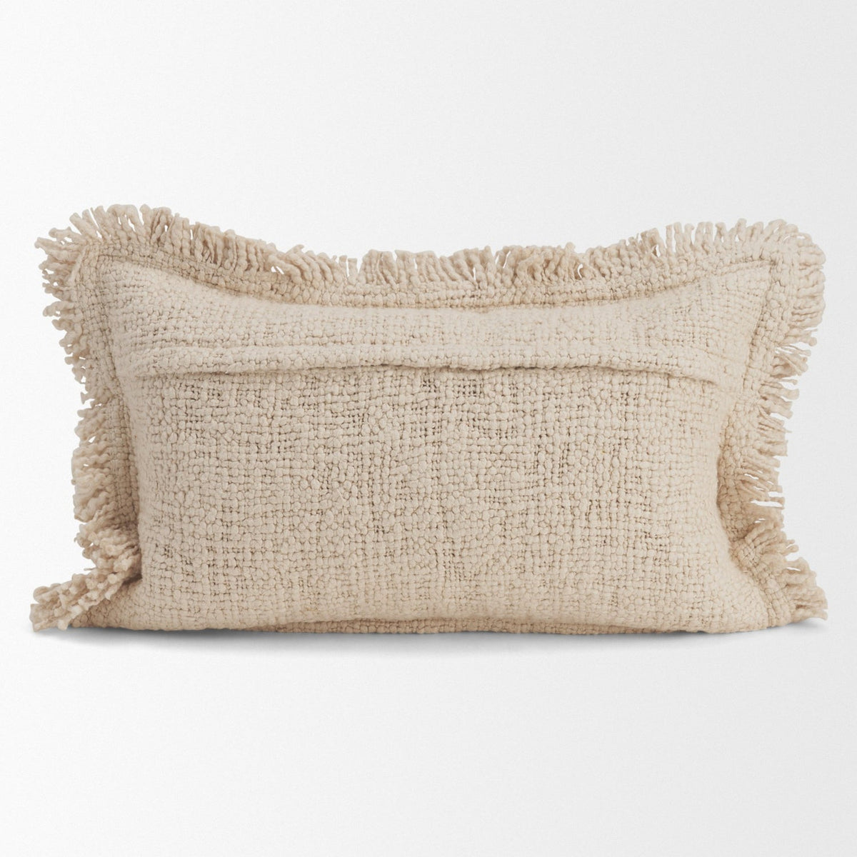 Mercana Kambal Light Beige Cotton Pillow Cover w/Down Filler