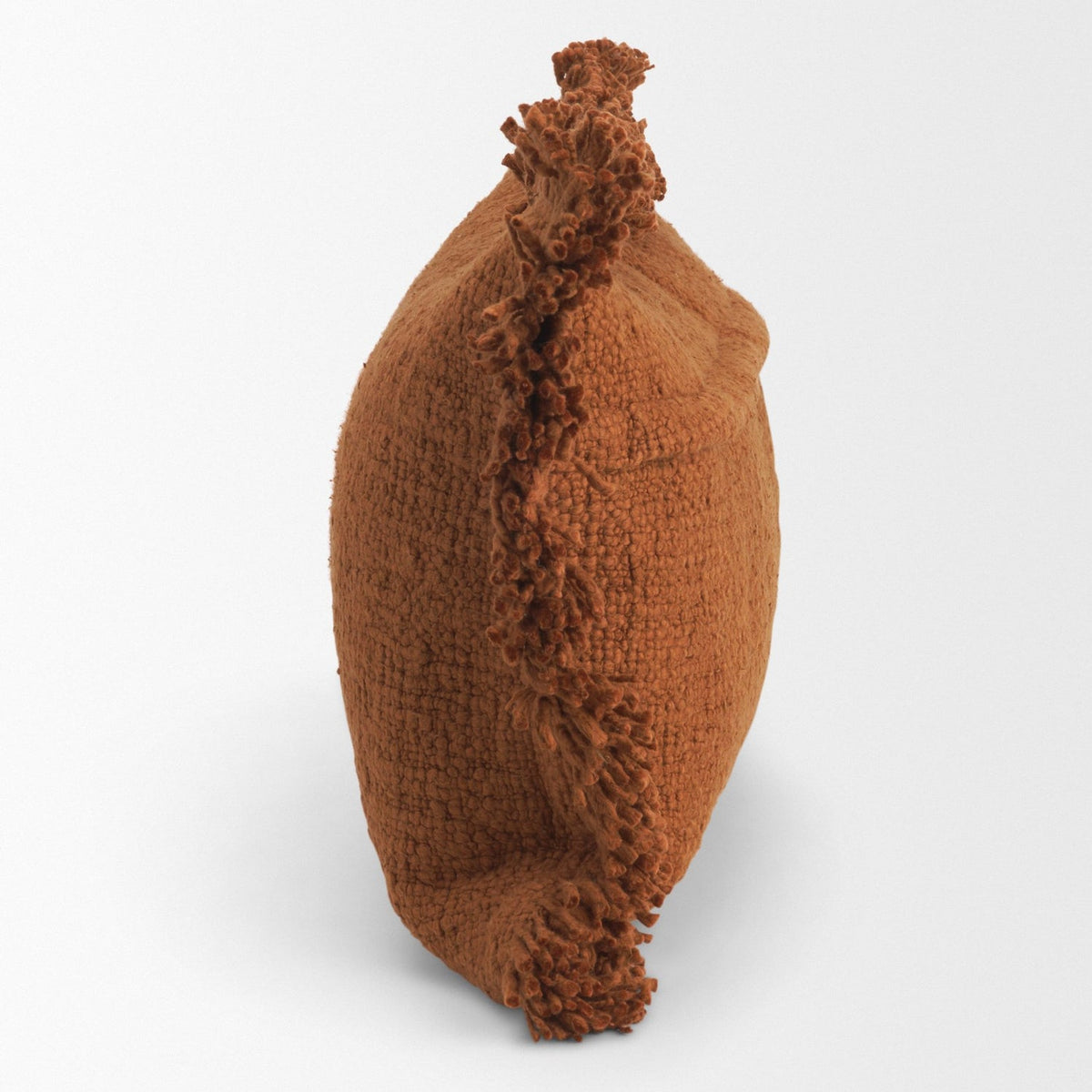 Mercana Kambal Copper Rust Cotton Pillow Cover w/Down Filler