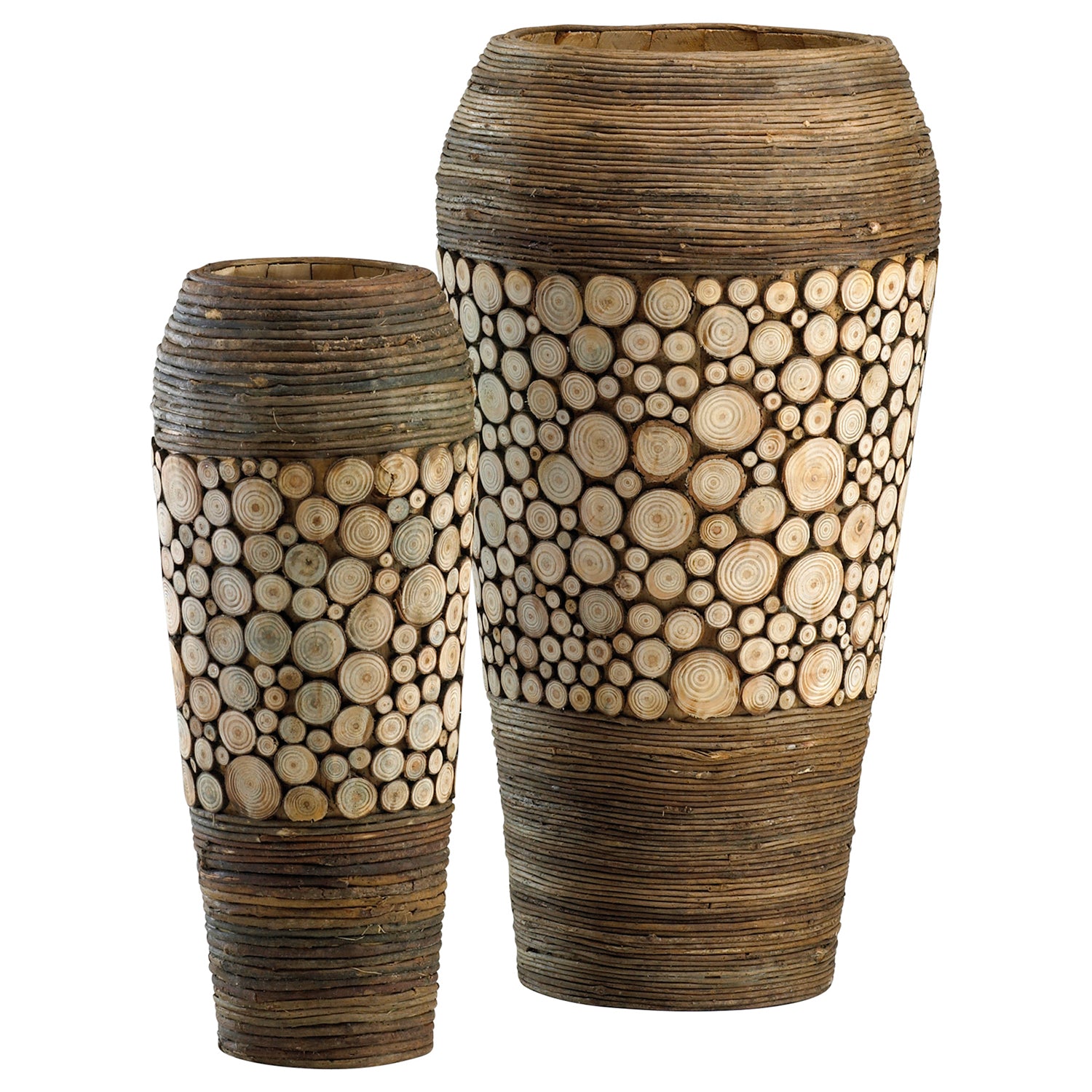 Cyan Design Wood Slice Oblong Container