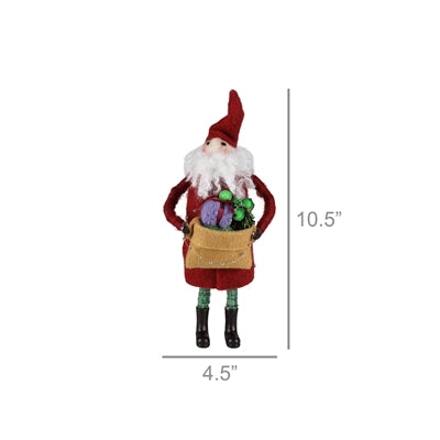 Santa with Gift Sculpture