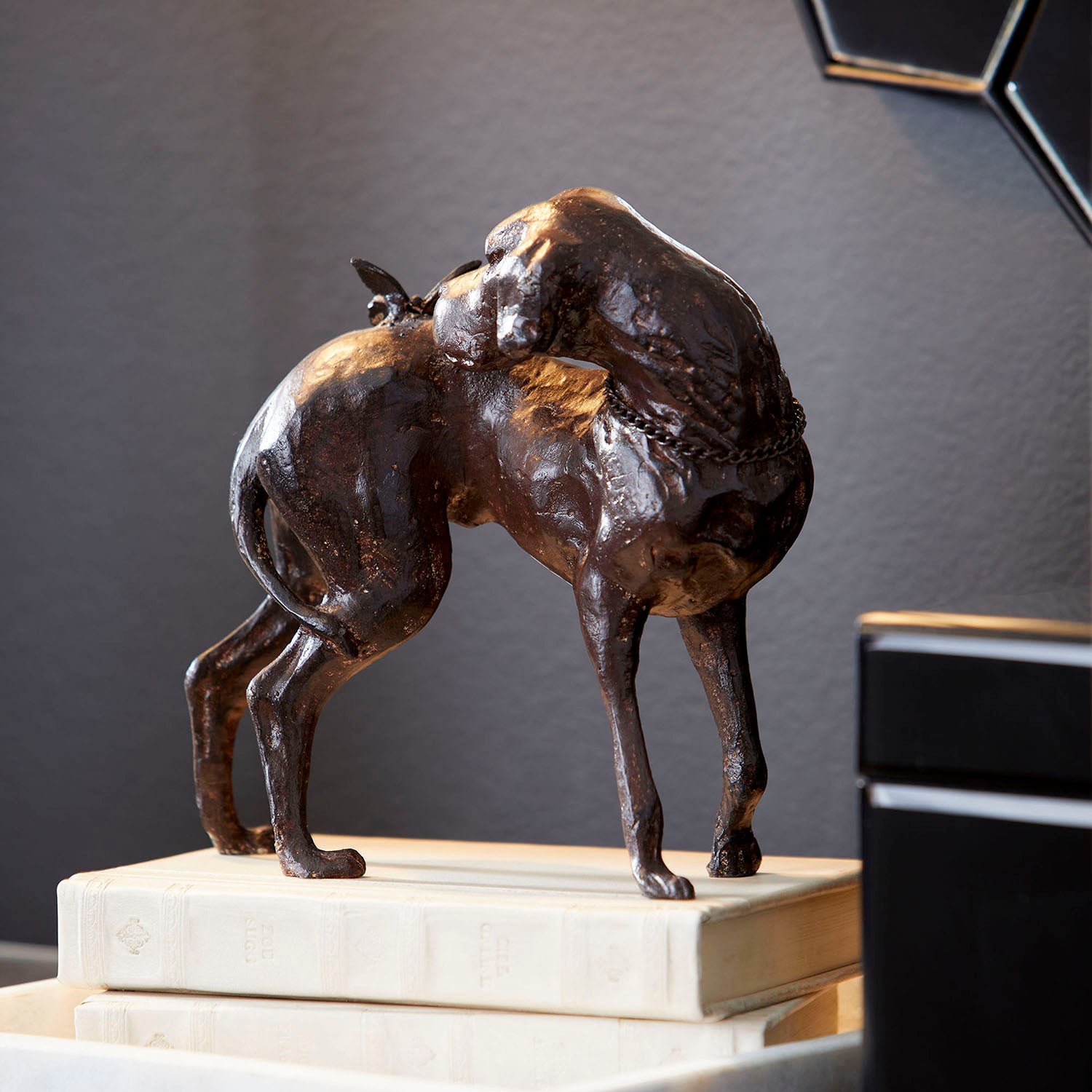 Cyan Design Dog And Butterfly Sculpture