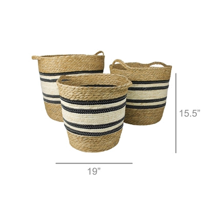 Gideon Stripe Basket Set of 3