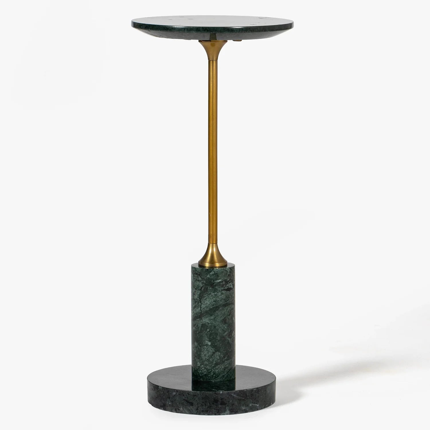 Co. House Designs Francesca Marble Green Drink Table
