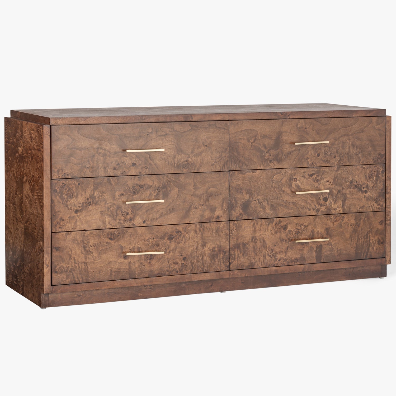 Co. House Designs Wesley 6-Drawer Burl Dark Dresser product view