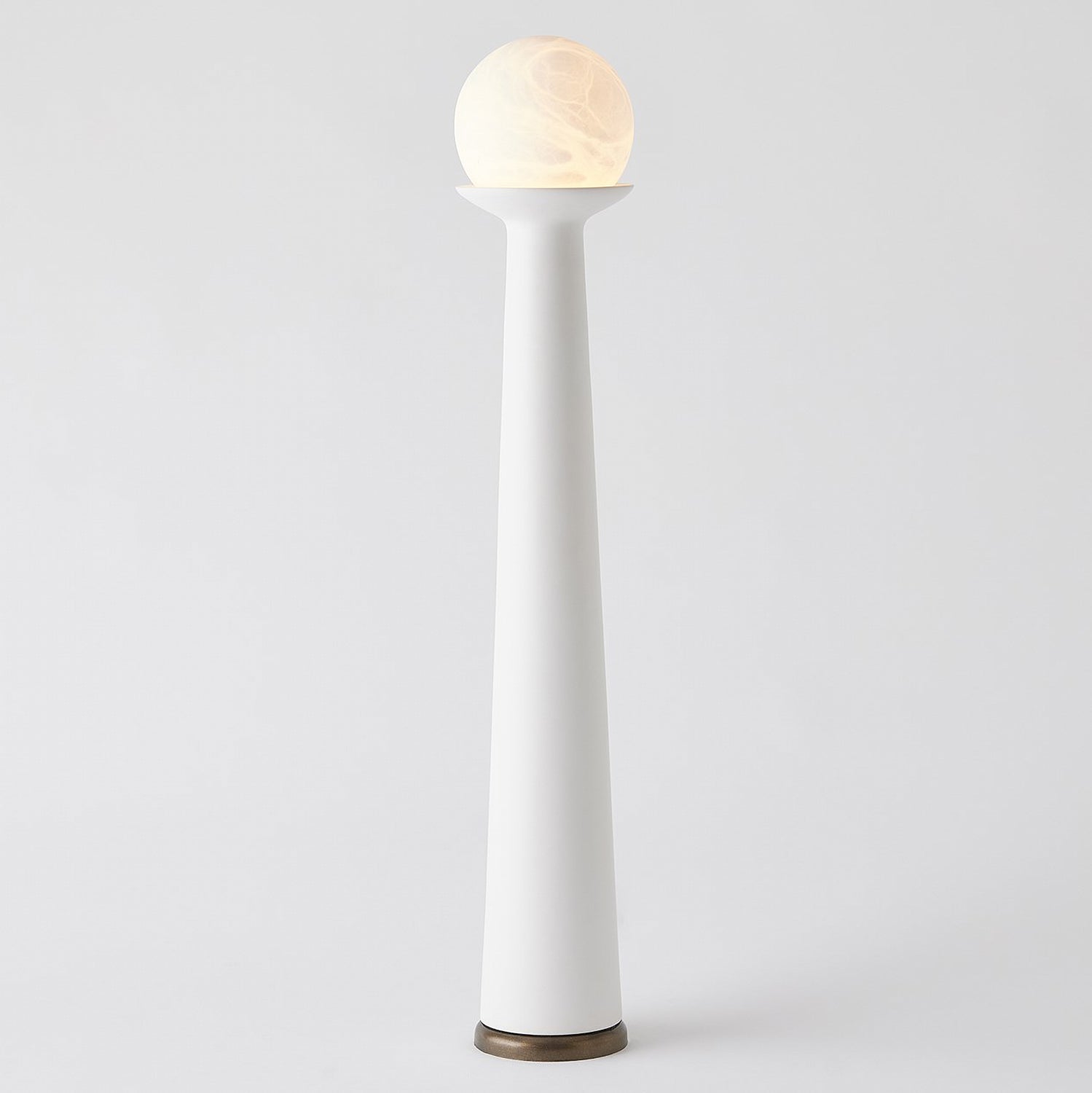 Global Views Alabaster Bulb Tower Lamp