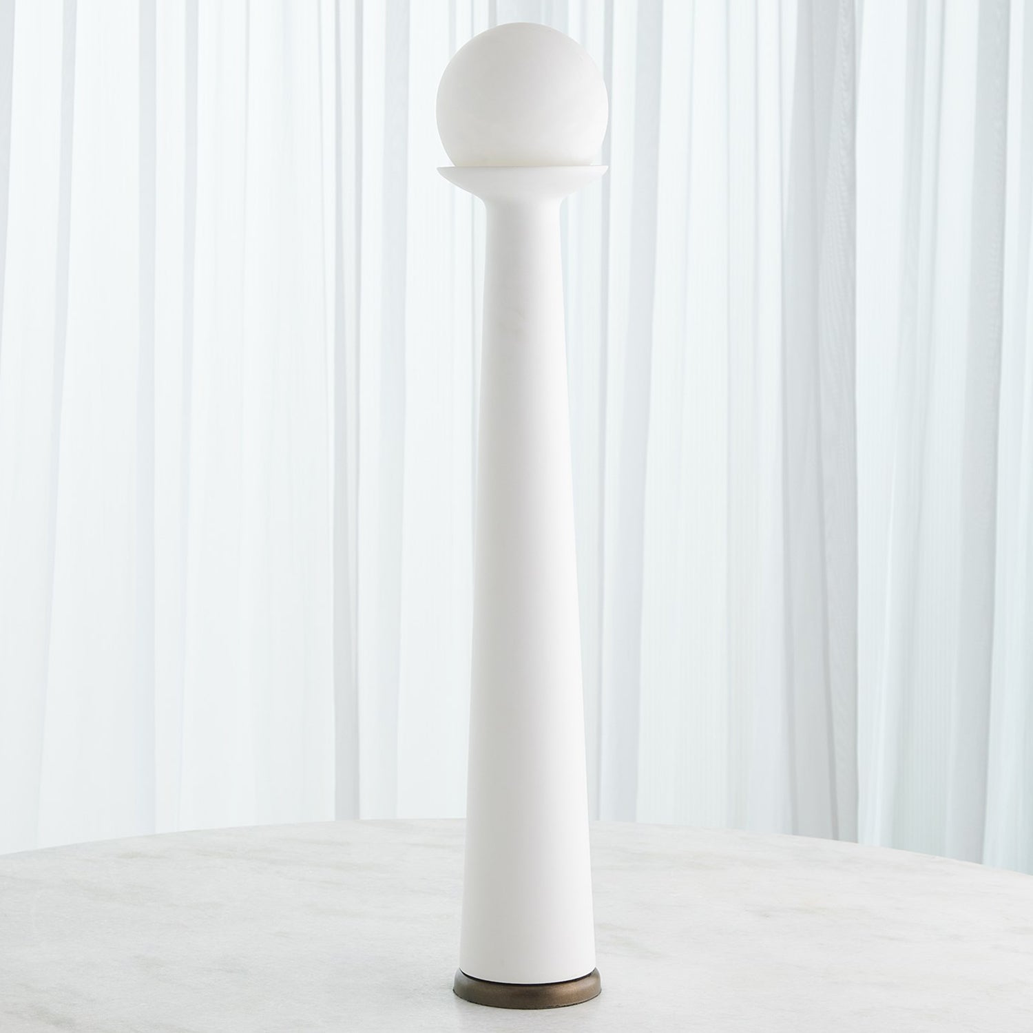 Global Views Alabaster Bulb Tower Lamp