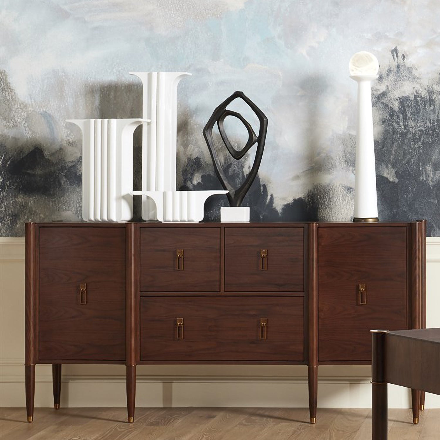 Global Views Alabaster Bulb Tower Lamp