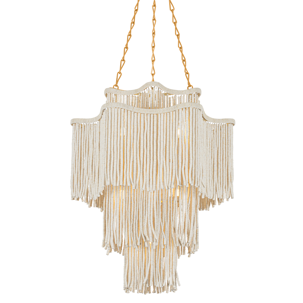 Corbett Lighting Mathilde Small Chandelier in Vintage Gold Leaf, primary product view