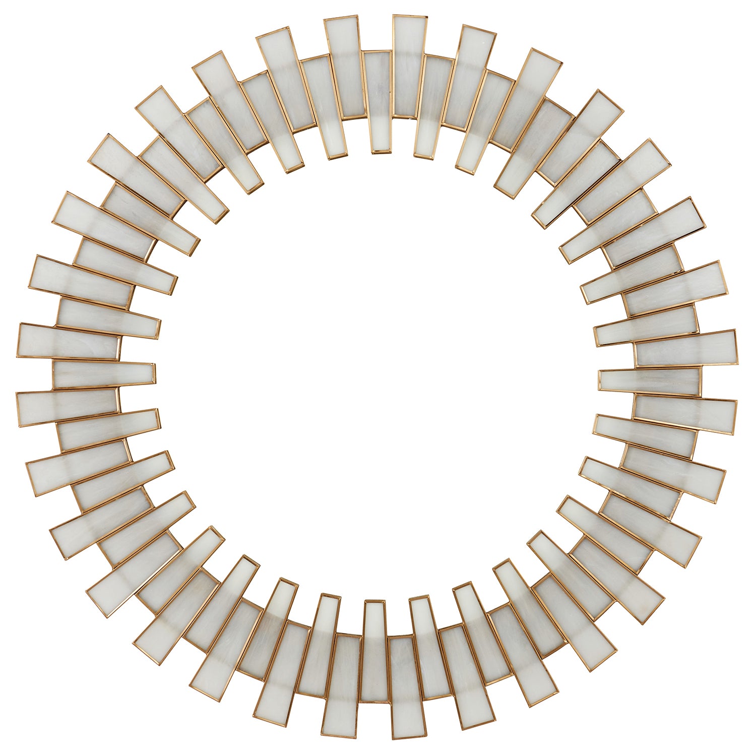 Currey & Co Glasdele Round Mirror