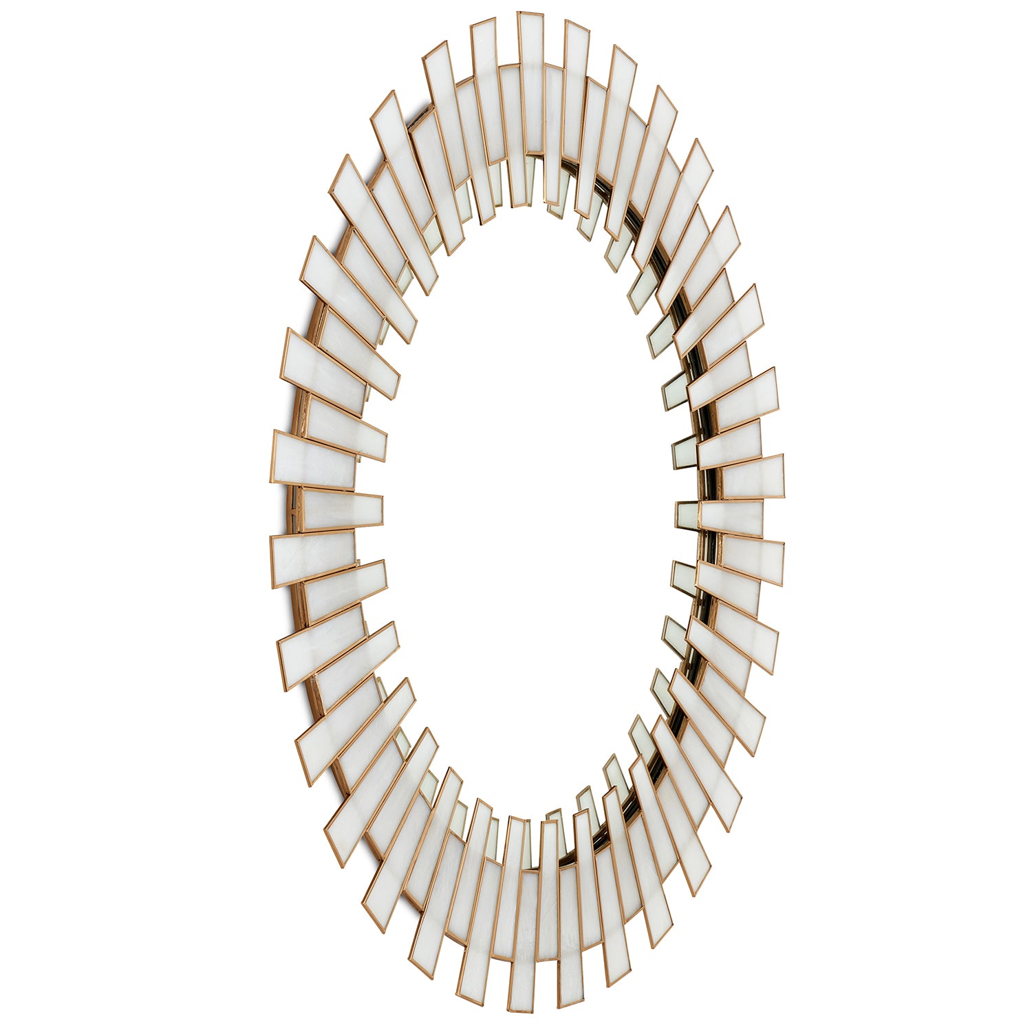 Currey & Co Glasdele Round Mirror