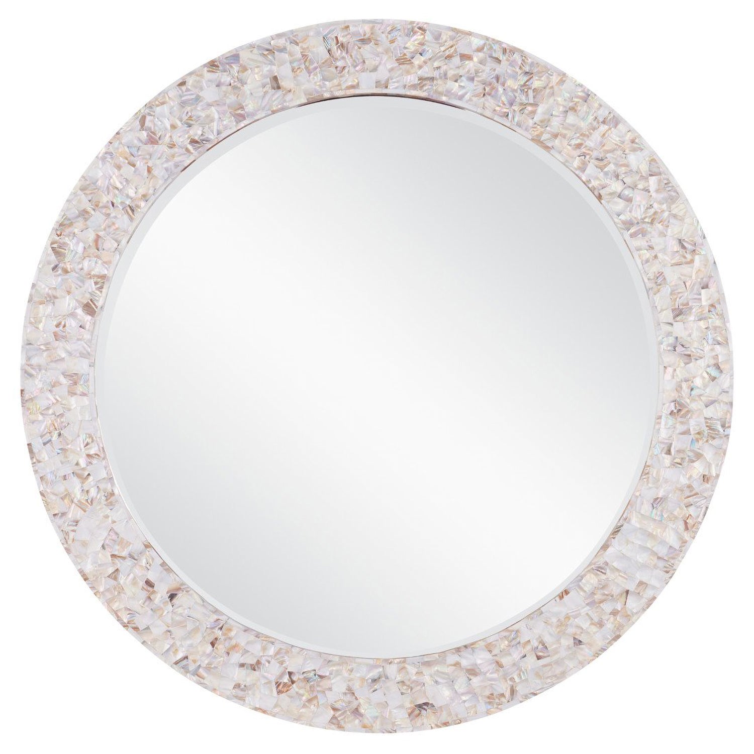 Currey & Co Uma Mother of Pearl Round Mirror