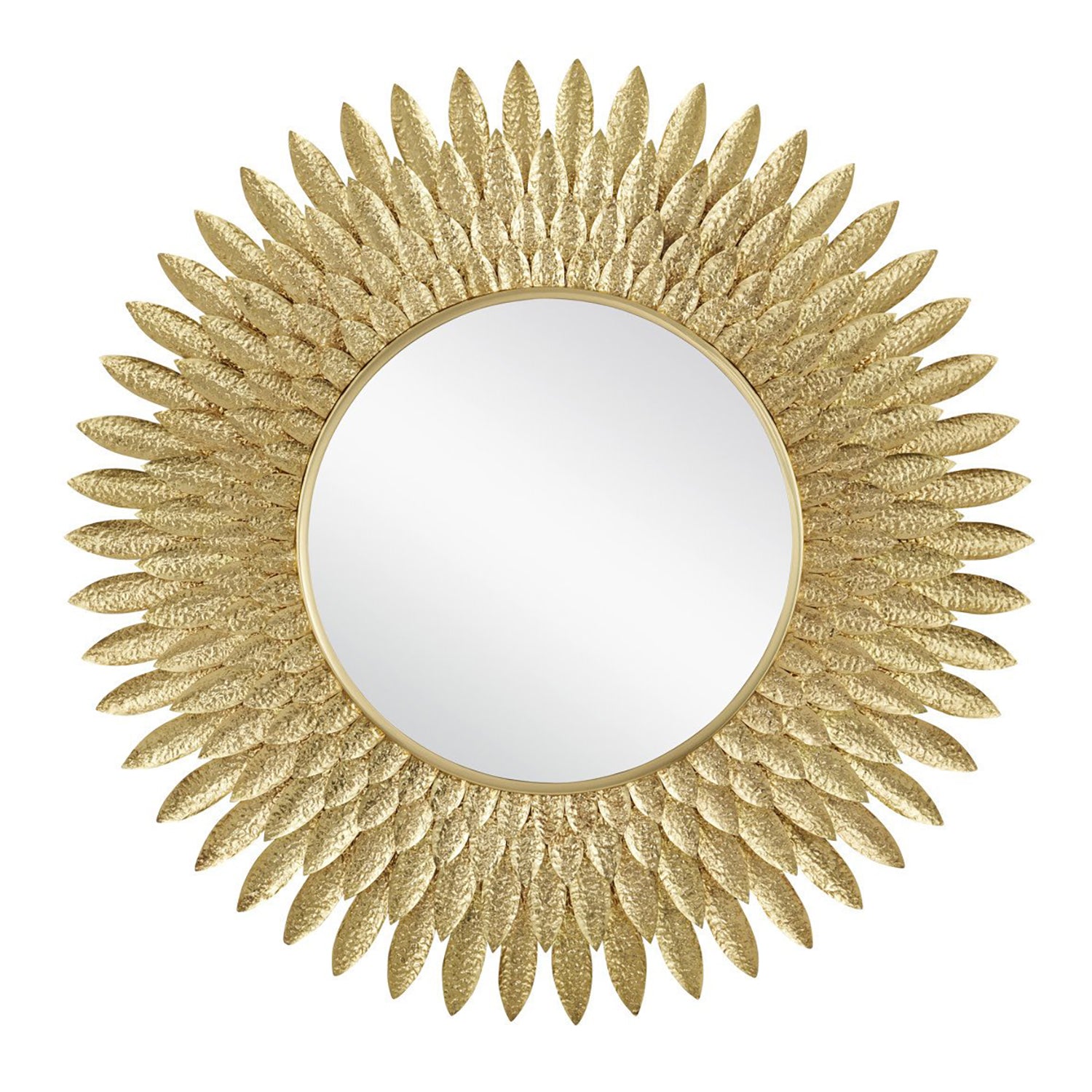 Currey & Co Plume Round Wall Mirror