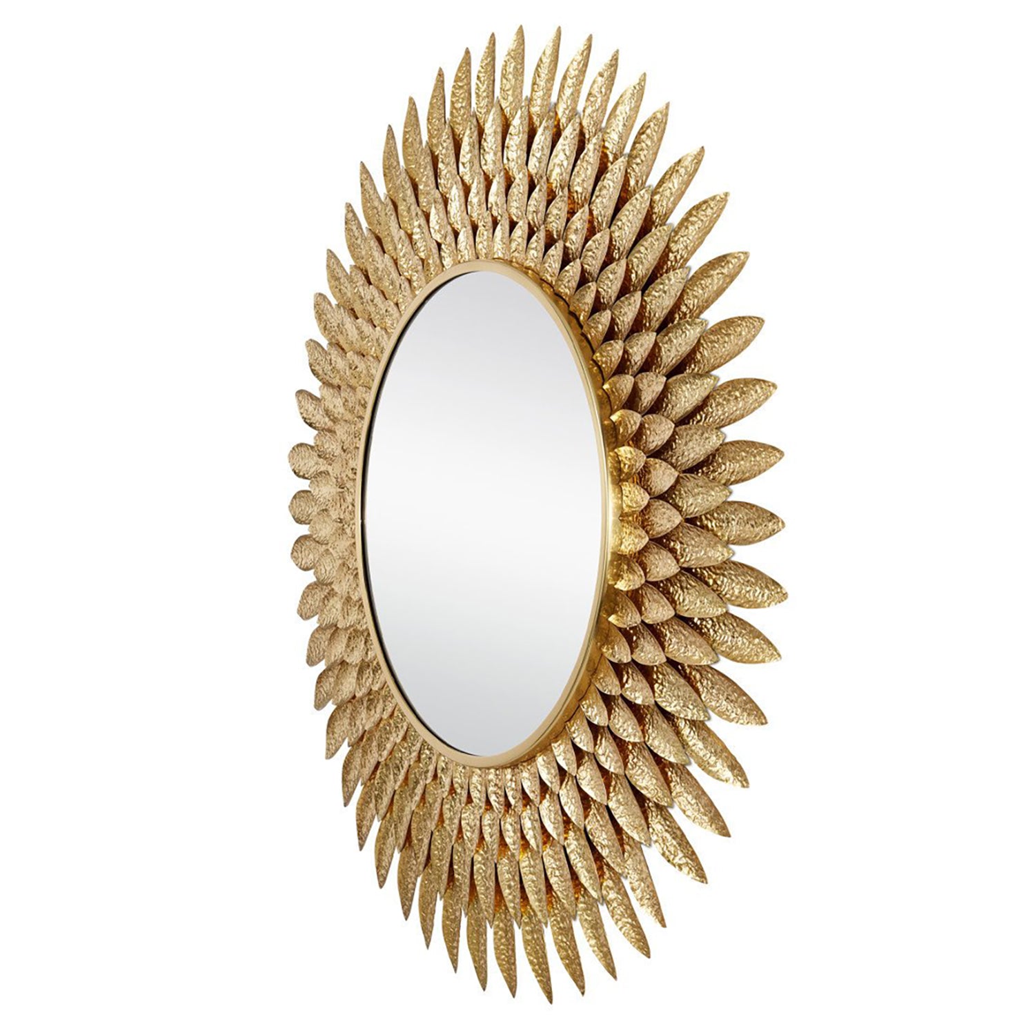 Currey & Co Plume Round Wall Mirror