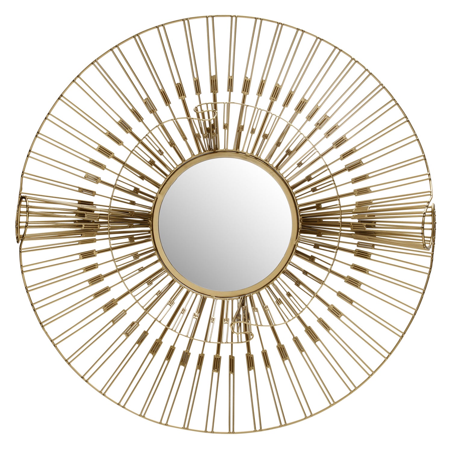 Currey & Co Ruche Round Mirror