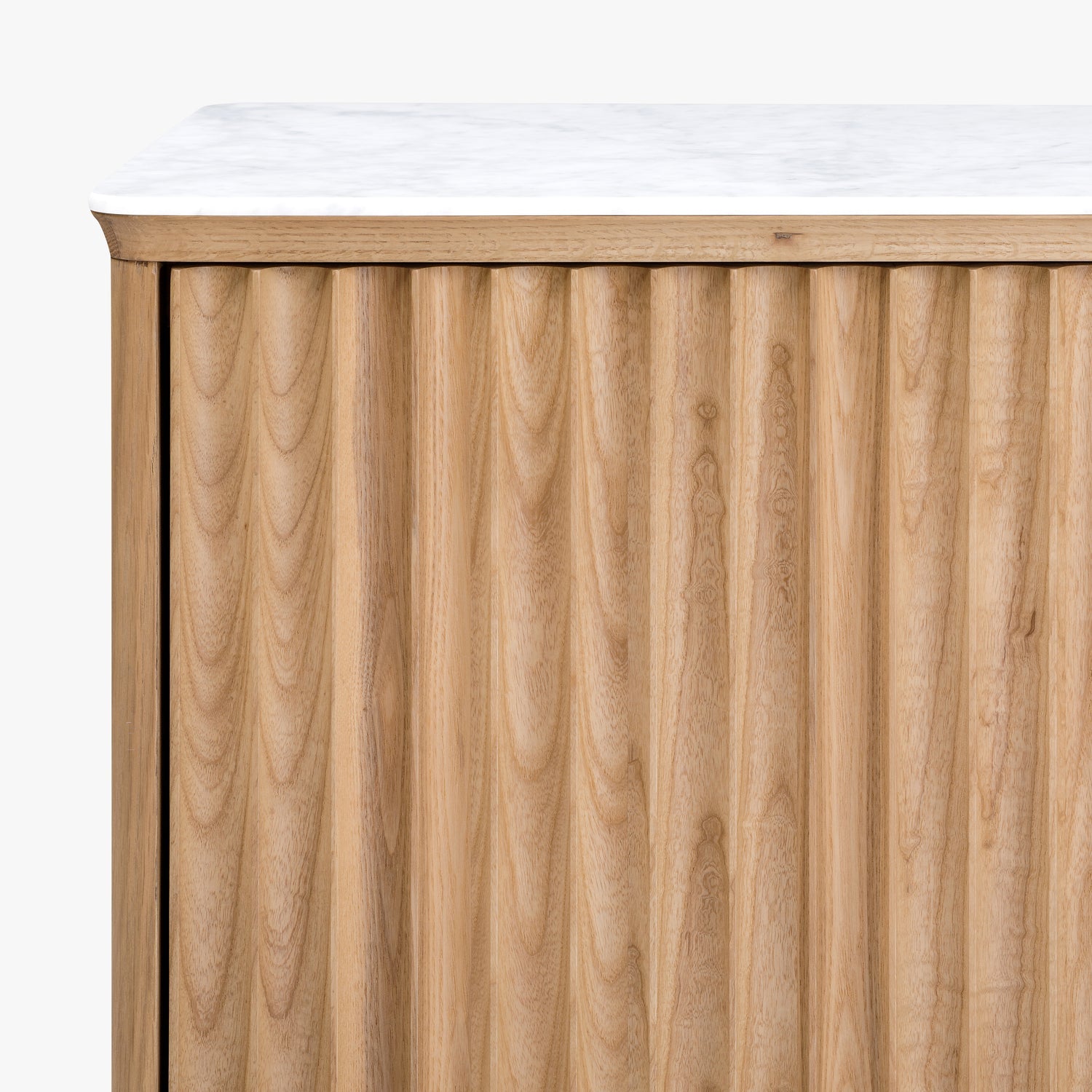 Co. House Designs Olive Reeded Natural Oak Sideboard