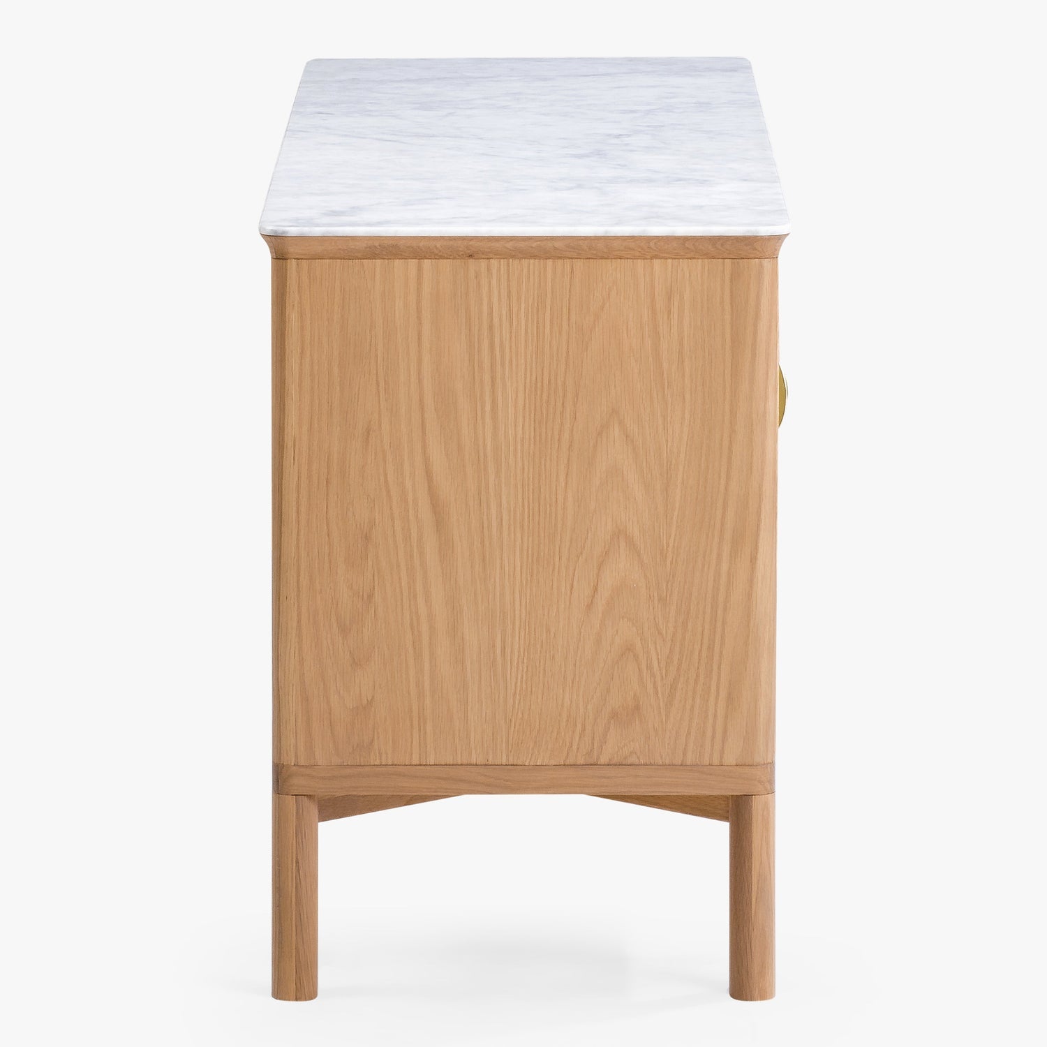 Co. House Designs Olive Reeded Natural Oak Sideboard
