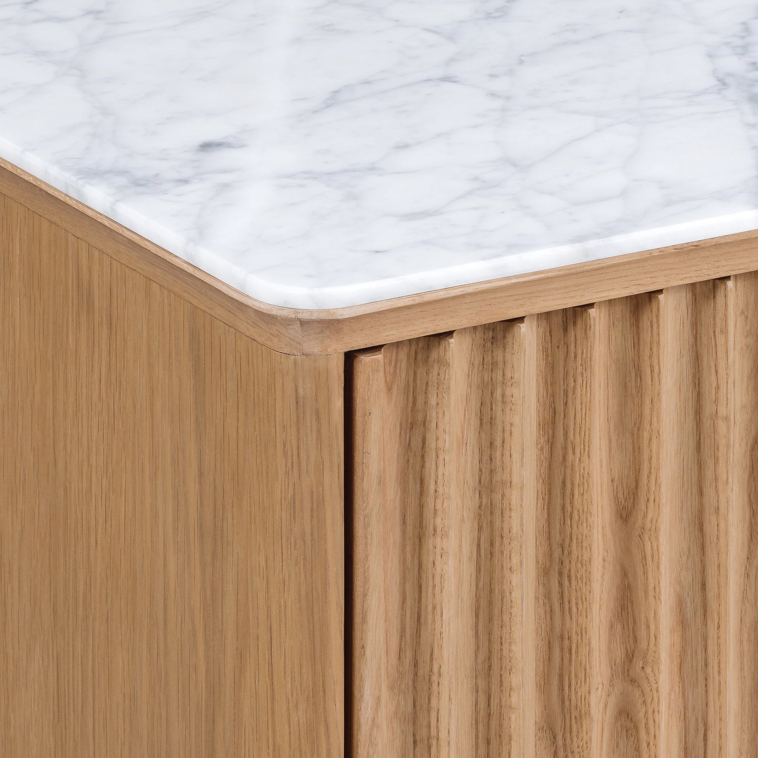 Co. House Designs Olive Reeded Natural Cabinet