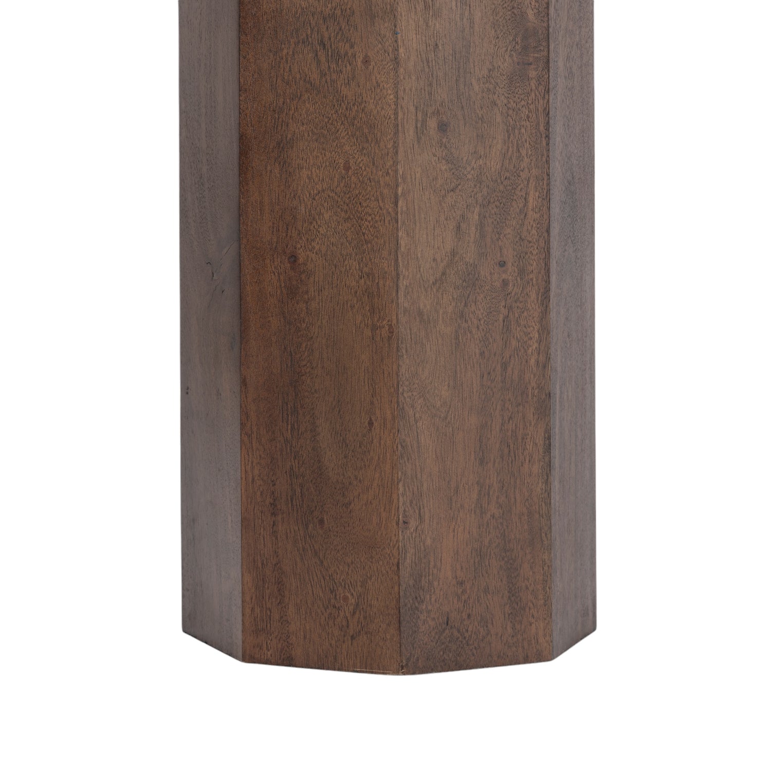 Co. House Designs Hex Leg Marble Dark Walnut Console Table