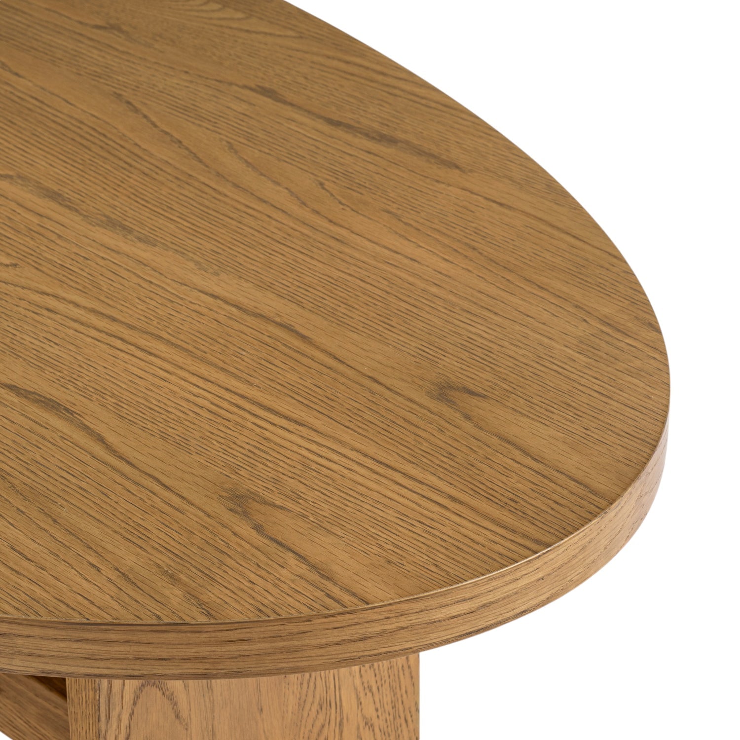 Co. House Designs Saguaro Oval Oak Honey Coffee Table