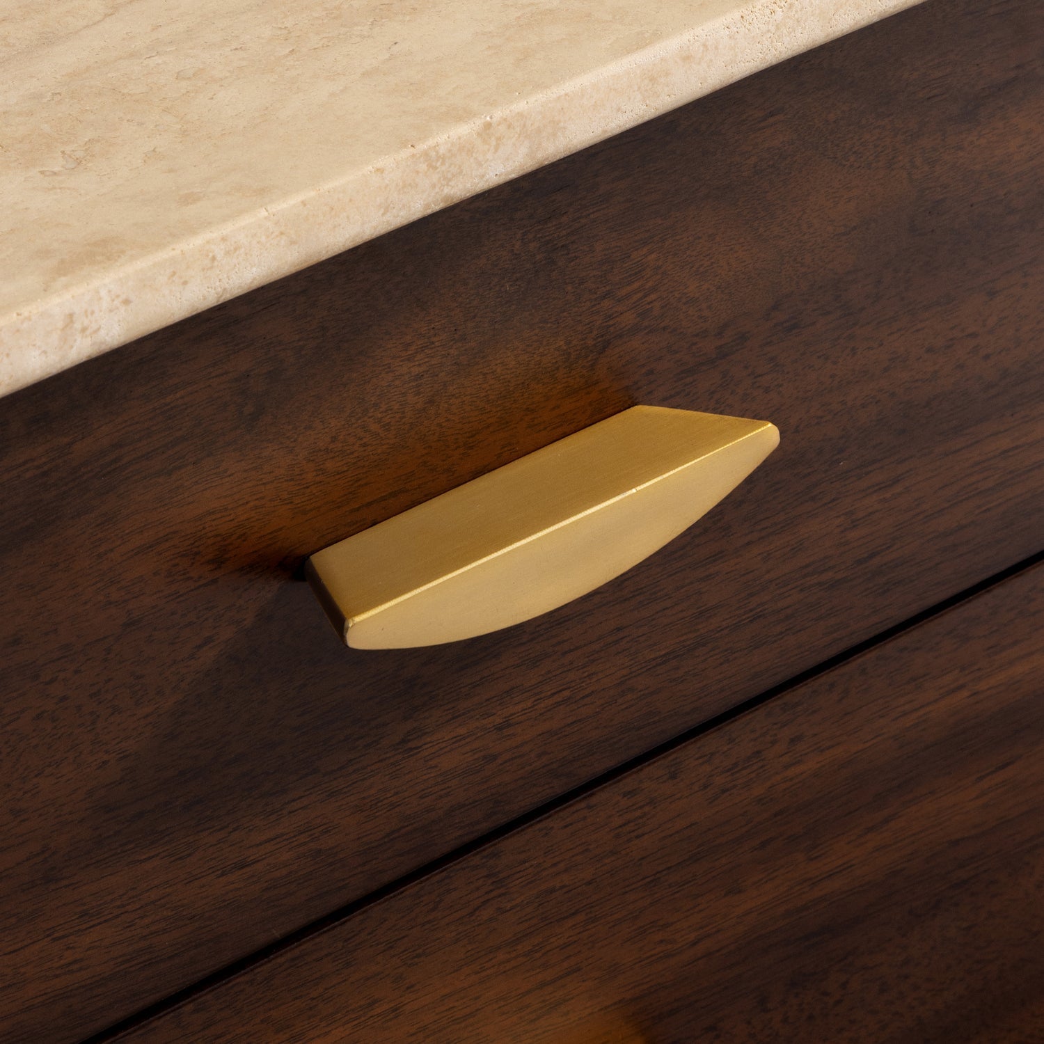 Co. House Designs Fontaine 2-Drawer Walnut Nightstand