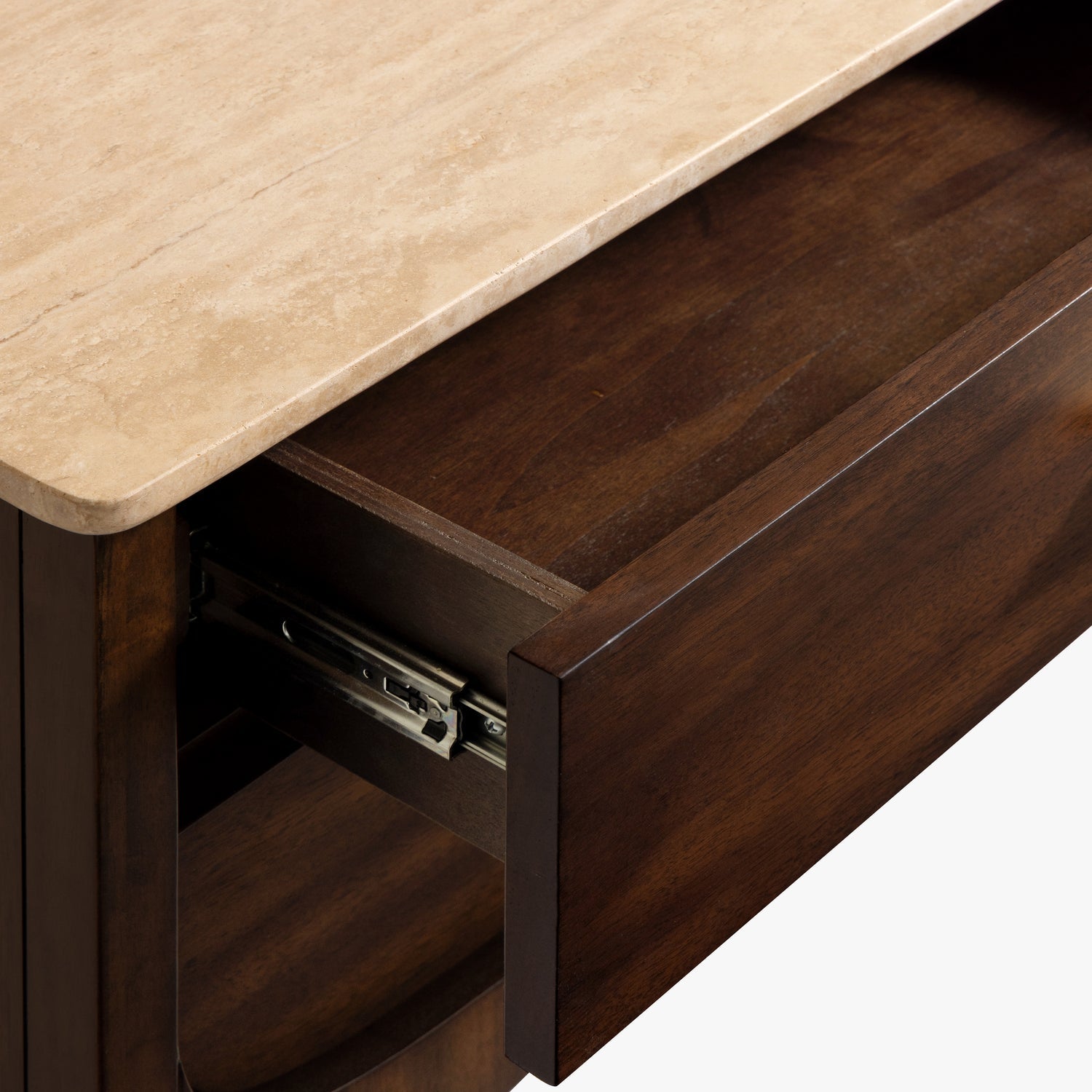 Co. House Designs Fontaine 2-Drawer Walnut Nightstand