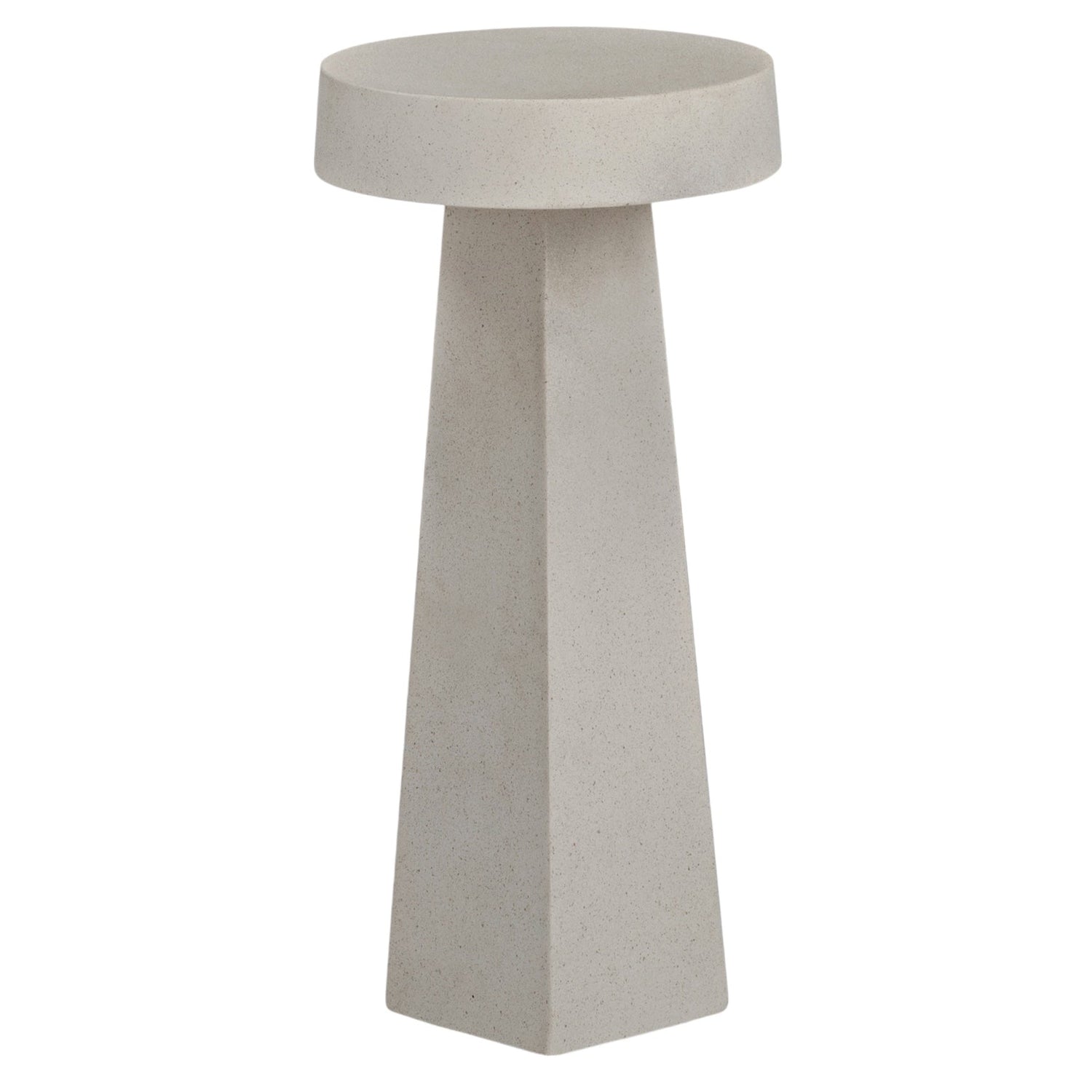 Co. House Designs Obelisk White Drink Table