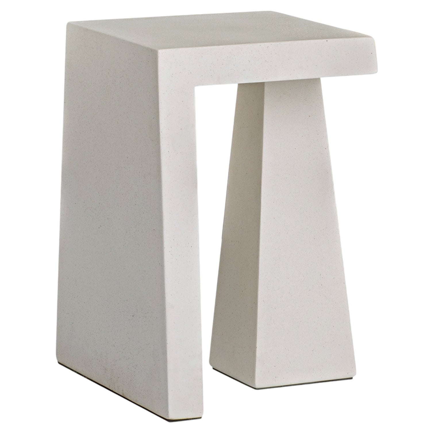 Co. House Designs Obelisk White End Table